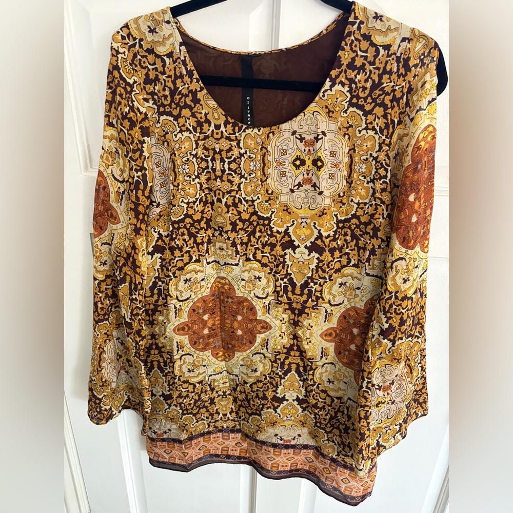 Olivaceous Bohemian Dress Sz M